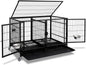 43" Metal Open Top Stackable Heavy Duty Dog Cage