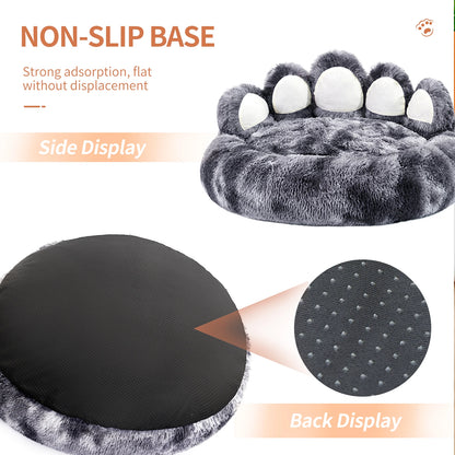 Cozy Comfy Pet Dog Bed Paw Shape Warm Dog Bed