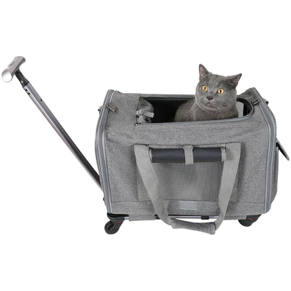 Pet Carrier with Wheels Airline Approved