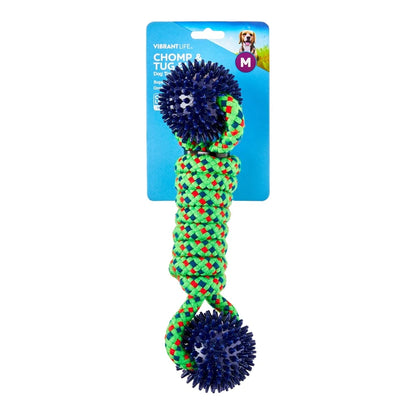 Chew Toy with Rope Coil and Spiky Balls
