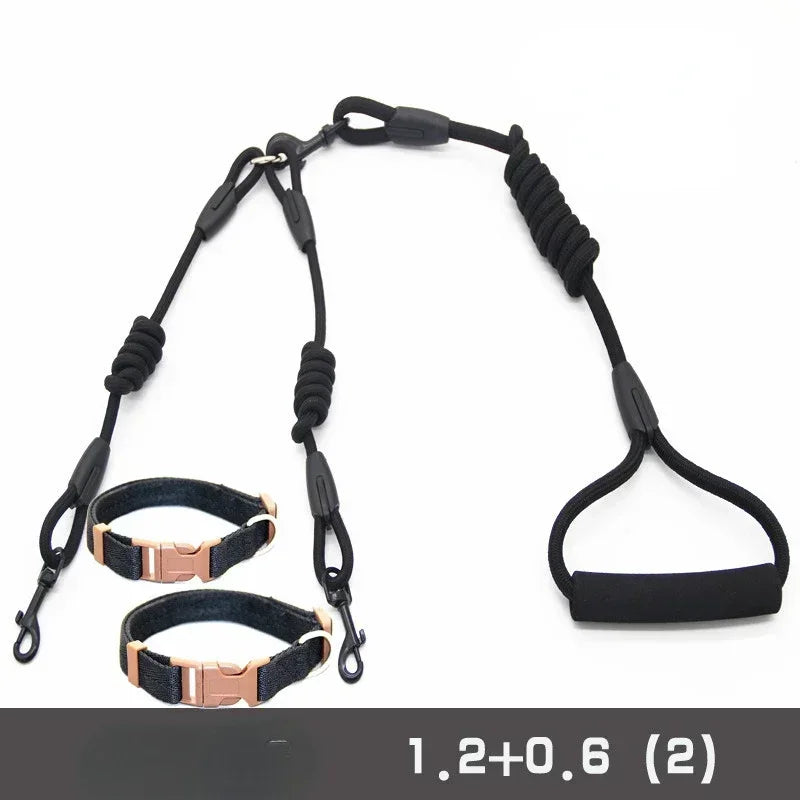Small Nylon Double lead leash