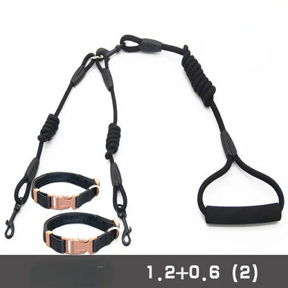 Small Nylon Double lead leash