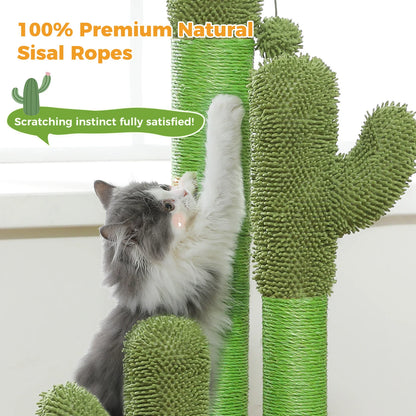 Cat Scratching Post with 3 Natural Scratching Poles