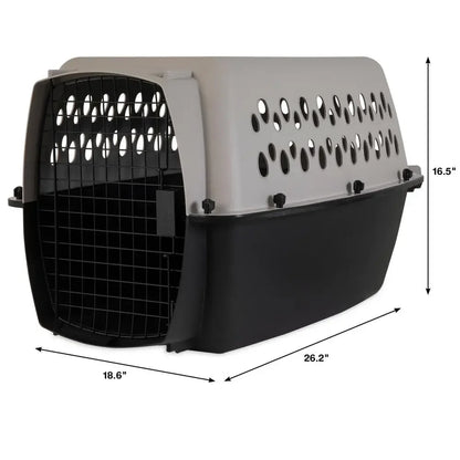 Pet Kennel S/M 26" Plastic Travel Carrier
