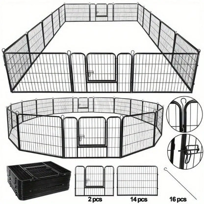 16 Panel Heavy Duty Metal Exercise Playpen