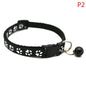 Cute Paw Print Adjustable Bell Pets Collar