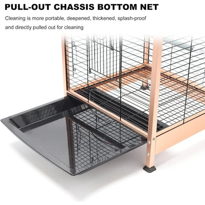 Rust Resistant Metal Cage with Rooftop Ladder