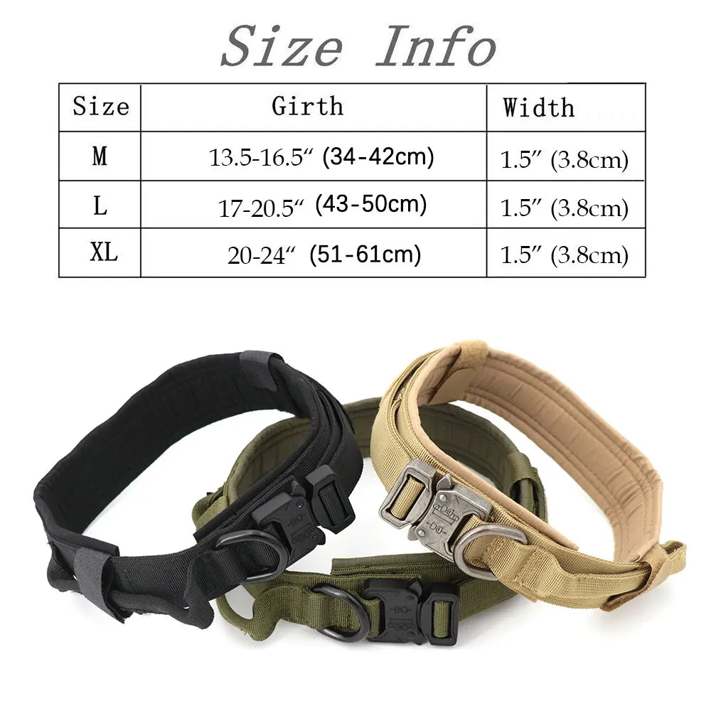 Training Collar Adjustable Tactical Dog Collar