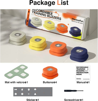Recordable Dog Talking Buttons Set